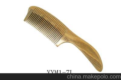精品玉檀拉背木梳 美发工具与饰品的完美融合